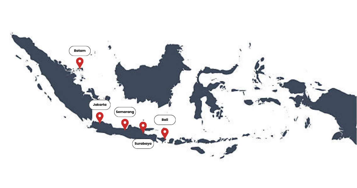 XPND Indonesia Locations Map