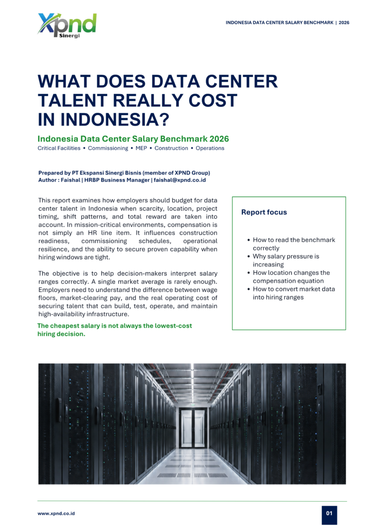 Indonesia Data Center Salary Benchmark 2026: What Does Data Center Talent Really Cost?